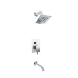 Two Output Shower Set With Shower Head And Tub Spout