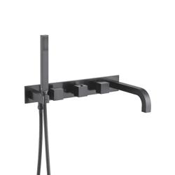 Wall Mount Tub Filler With Hand Shower