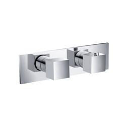 3/4" Horizontal Thermostatic Shower Valve % Trim - 1 Ouptut