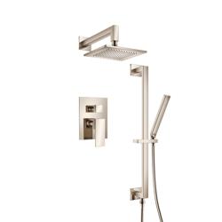 Two Output Shower Set With Shower Head, Hand Held And Slide Bar