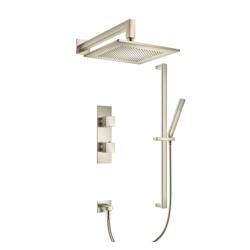 Two Output Shower Set With Shower Head, Hand Held And Slide Bar