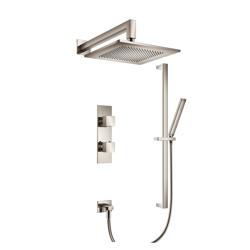 Two Output Shower Set With Shower Head, Hand Held And Slide Bar