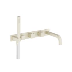 Wall Mount Tub Filler With Hand Shower