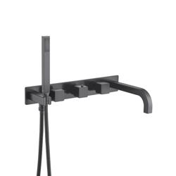 Wall Mount Tub Filler With Hand Shower