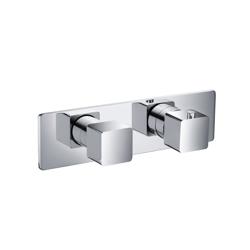 3/4" Horizontal Thermostatic Shower Valve % Trim - 1 Ouptut