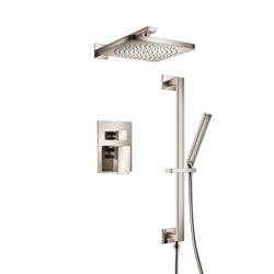 Two Output Shower Set With Shower Head, Hand Held And Slide Bar