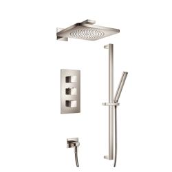 Two Output Shower Set With Shower Head, Hand Held And Slide Bar