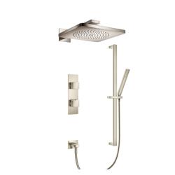 Two Output Shower Set With Shower Head, Hand Held And Slide Bar