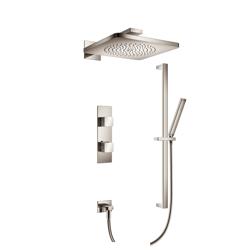 Two Output Shower Set With Shower Head, Hand Held And Slide Bar