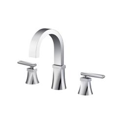 Three Hole 8" Widespread Two Handle Bathroom Faucet