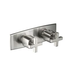 3/4" Horizontal Thermostatic Shower Valve % Trim - 1 Ouptut