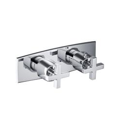 3/4" Horizontal Thermostatic Shower Valve % Trim - 1 Ouptut