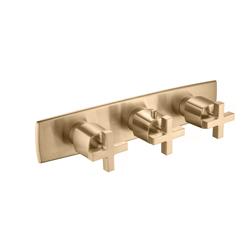 Trim For Horizontal Thermostatic Valve with 2 Volume Controls