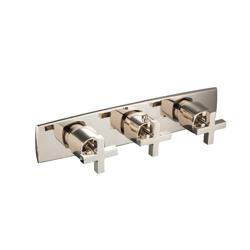 Trim For Horizontal Thermostatic Valve with 2 Volume Controls