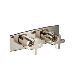 3/4" Horizontal Thermostatic Shower Valve & Trim - 2 Output