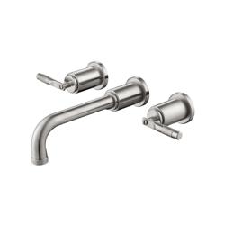 Two Handle Wall Mounted Bathroom Faucet