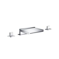 3 Hole Deck Mount Cascade / Sheet Flow Roman Tub Faucet