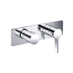 3/4" Horizontal Thermostatic Shower Valve % Trim - 1 Ouptut