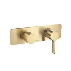 3/4" Horizontal Thermostatic Shower Valve % Trim - 1 Ouptut