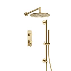 Two Output Shower Set With Shower Head, Hand Held And Slide Bar