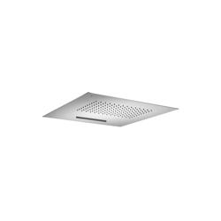 15" Stainless Steel Flush Mount Rainhead With Cascade Waterfall