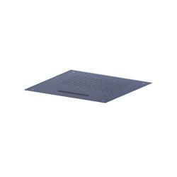 20" Stainless Steel Flush Mount Rainhead With Cascade Waterfall