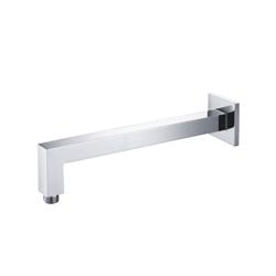 Wall Mount Square Shower Arm - 12" (300mm) - With Flange