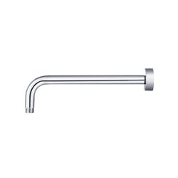 Wall Mount Round Shower Arm - 12" (300mm) - With Flange