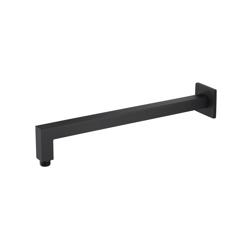 Wall Mount Square Shower Arm - 16" (400mm) - With Flange