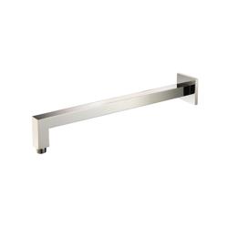 Wall Mount Square Shower Arm - 16" (400mm) - With Flange