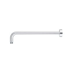 Wall Mount Round Shower Arm - 16" (400mm) - With Flange