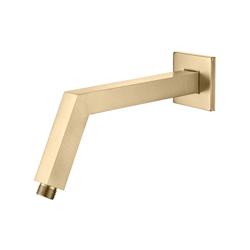 Square Shower Arm With Flange - 10" - With Flange