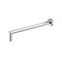 Wall Mount Round Shower Arm - 16" (400mm) - With Flange