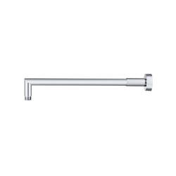 Wall Mount Round Shower Arm - 16" (400mm) - With Flange