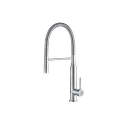 Glatt - Semi-Professional Dual Spray Stainless Steel Kitchen Faucet With Pull Out