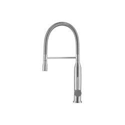 Glatt - Semi-Professional Dual Spray Stainless Steel Kitchen Faucet With Pull Out