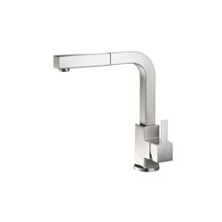 Deus - Dual Spray Stainless Steel Kitchen Faucet With Pull Out