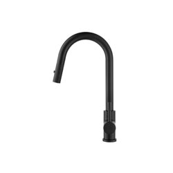 Vasco - Dual Spray Stainless Steel Kitchen Faucet With Pull Out & Knurling