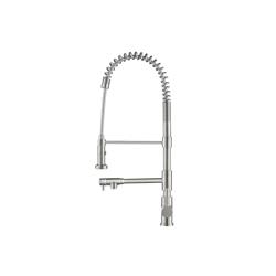 Professio - F - Professional Polished Steel Kitchen Faucet With Pull Out & Pot Filler