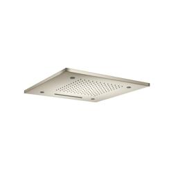 20" Stainless Steel Flush Mount Rainhead With Cascade Waterfall & Mist Flow