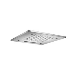 20" Stainless Steel Flush Mount Rainhead With Cascade Waterfall & Mist Flow